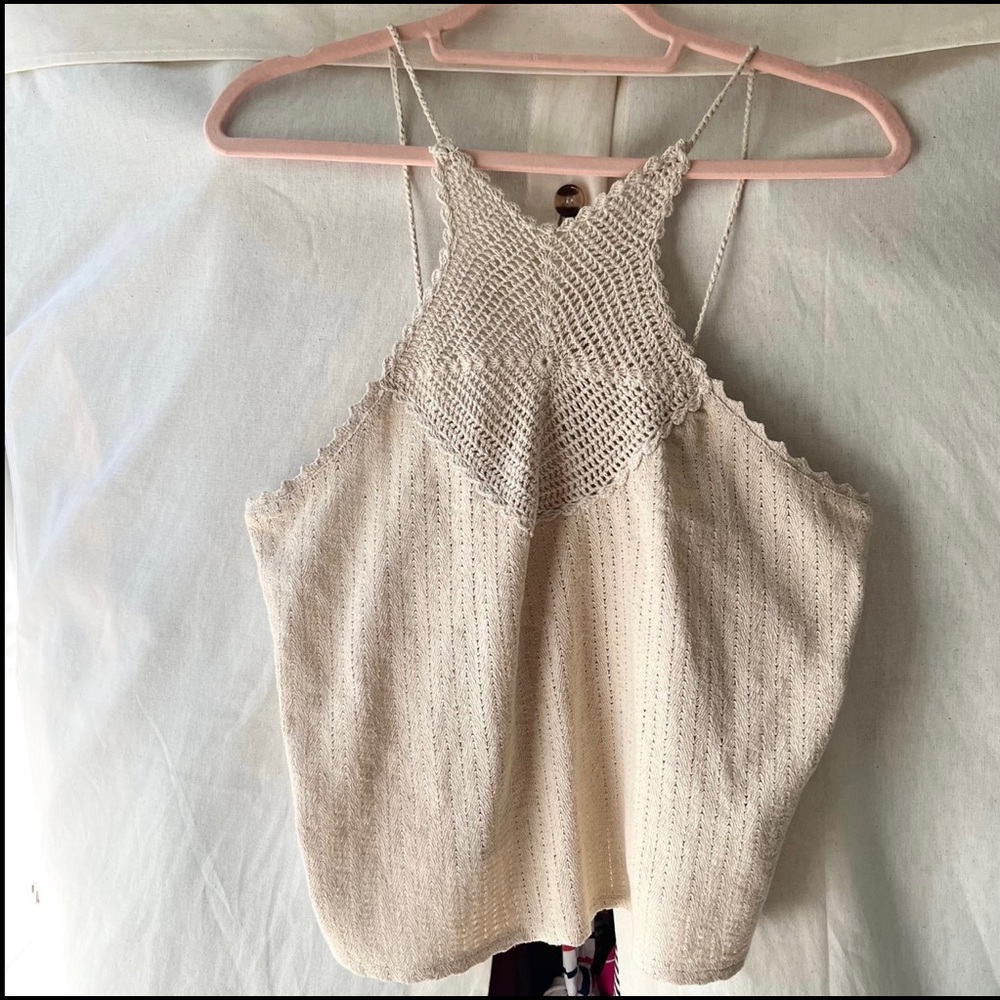 H&M knitted boho tank Medium